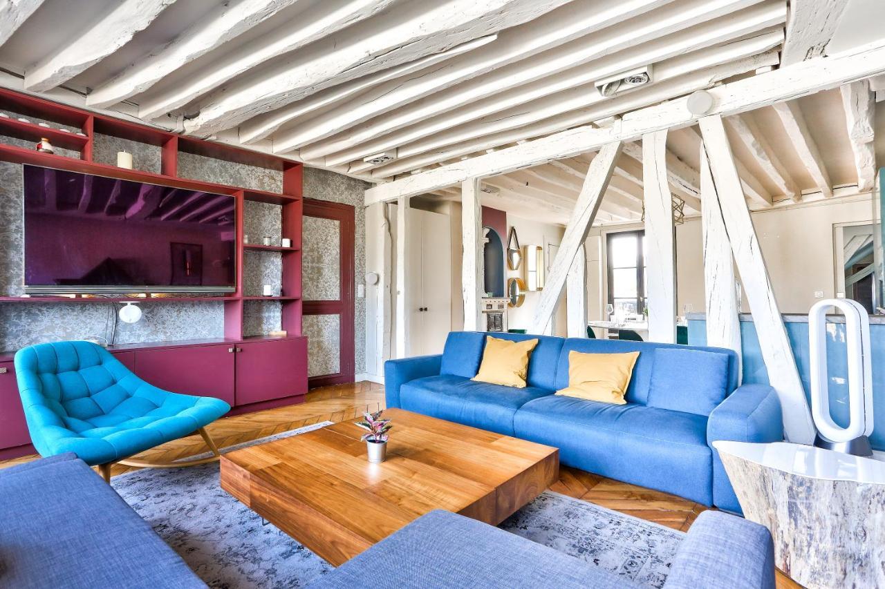 Le Marais Superb Apartment Terrace Paris Free Netflix Εξωτερικό φωτογραφία